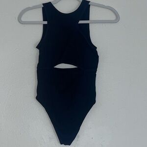 Black Asymmetrical Bodysuit - Target